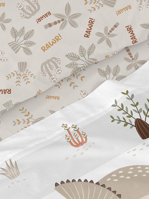 Set lenzuola 2 pezzi Dino family "Happyfriday" - Kiabi