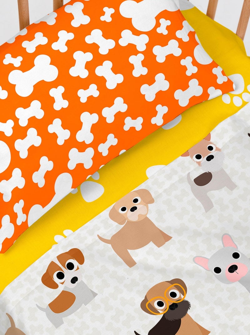Set lenzuola 2 pezzi Dogs "Happyfriday" Multicolore - Kiabi