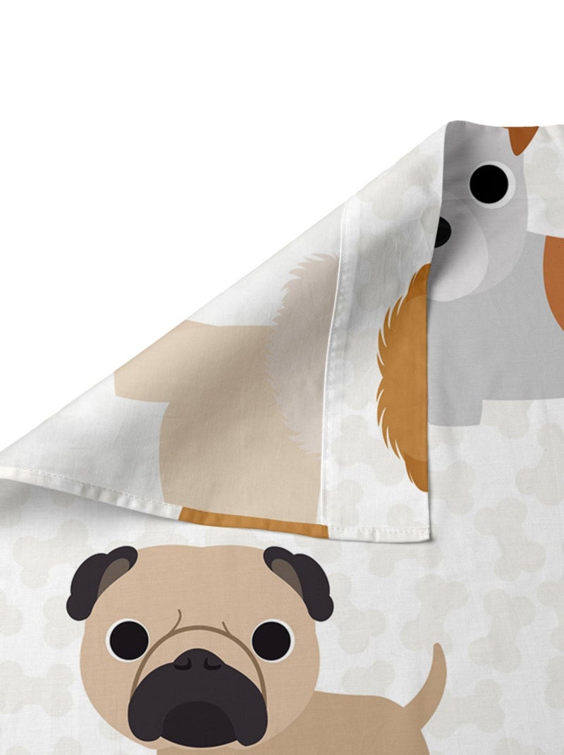Set lenzuola 2 pezzi Dogs "Happyfriday" Multicolore - Kiabi