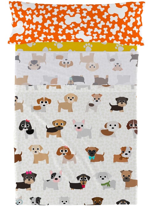 Set lenzuola 2 pezzi Dogs "Happyfriday" - Kiabi Set lenzuola 2 pezzi Dogs "Happyfriday" - Kiabi