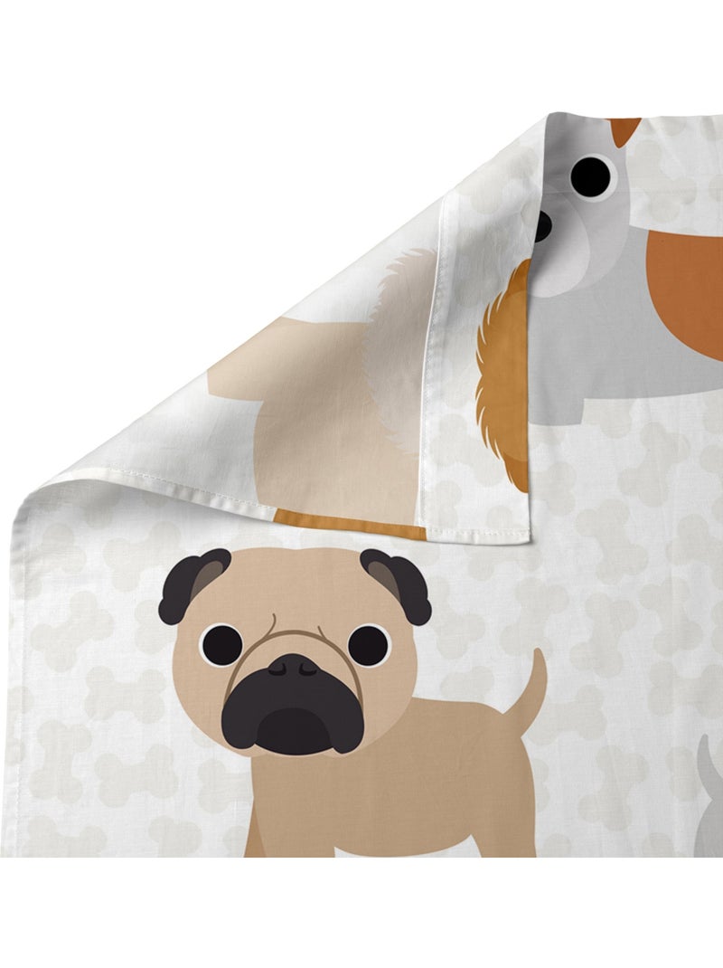 Set lenzuola 2 pezzi Dogs "Happyfriday" Multicolore - Kiabi