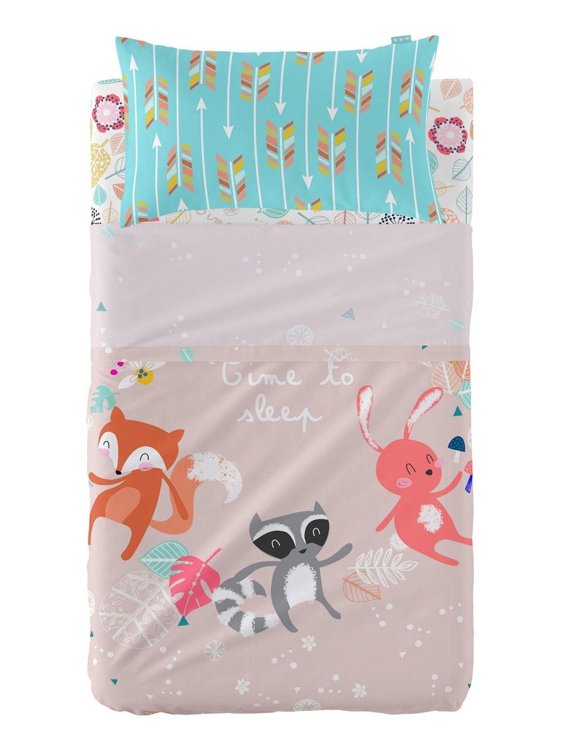 Set lenzuola 2 pezzi Fantasy "Happyfriday" Bianco - Kiabi