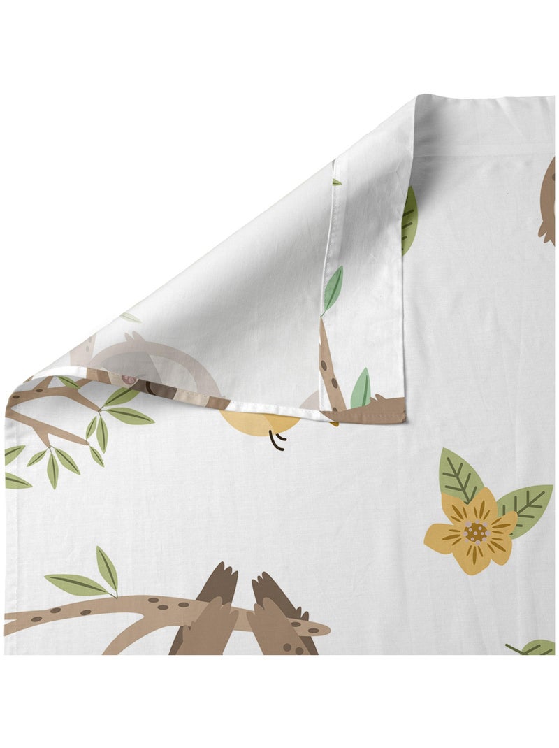 Set lenzuola 2 pezzi Happy sloth "Happyfriday" Bianco - Kiabi