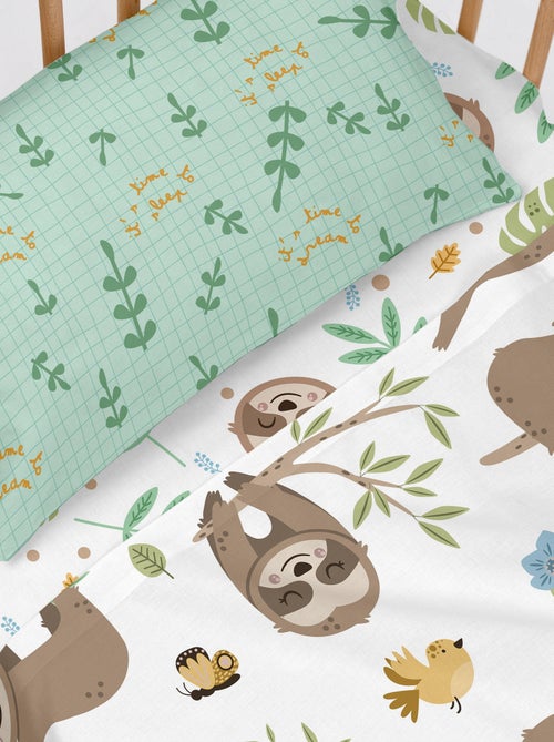 Set lenzuola 2 pezzi Happy sloth "Happyfriday" - Kiabi