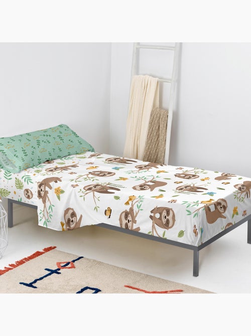 Set lenzuola 2 pezzi Happy sloth "Happyfriday" - Kiabi Set lenzuola 2 pezzi Happy sloth "Happyfriday" - Kiabi