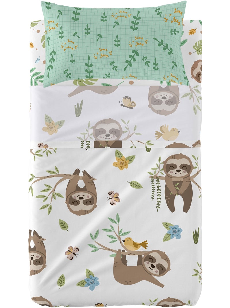Set lenzuola 2 pezzi Happy sloth "Happyfriday" Multicolore - Kiabi