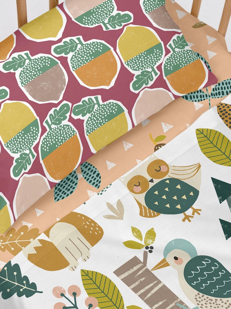Set lenzuola 2 pezzi Harvestwood "Happyfriday" Multicolore - Kiabi