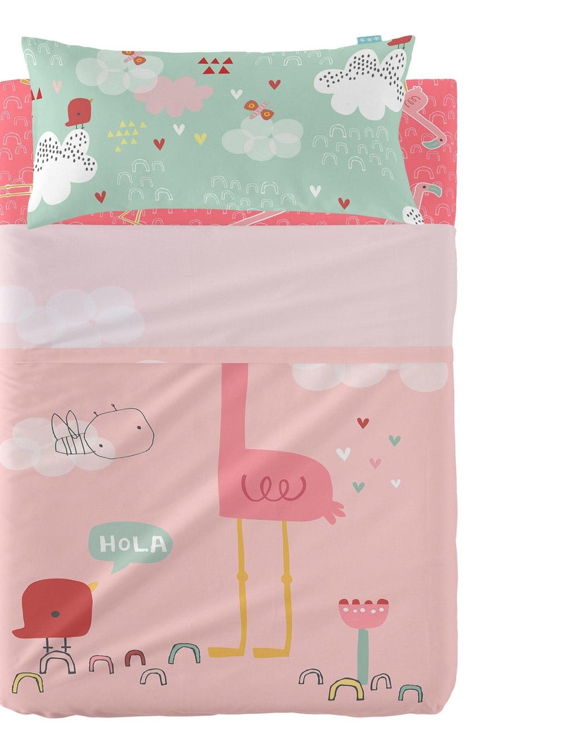 Set lenzuola 2 pezzi Hola "Happyfriday" Multicolore - Kiabi