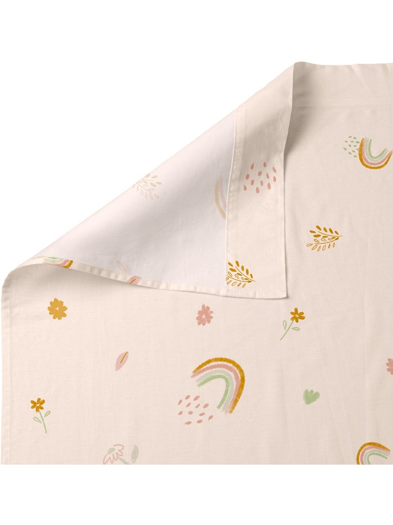 Set lenzuola 2 pezzi Iris "Happyfriday" Bianco - Kiabi