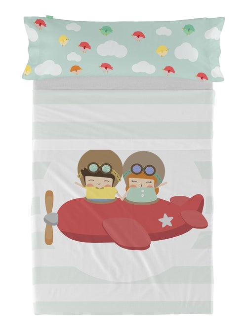 Set lenzuola 2 pezzi Learning to fly "Happyfriday" - Kiabi