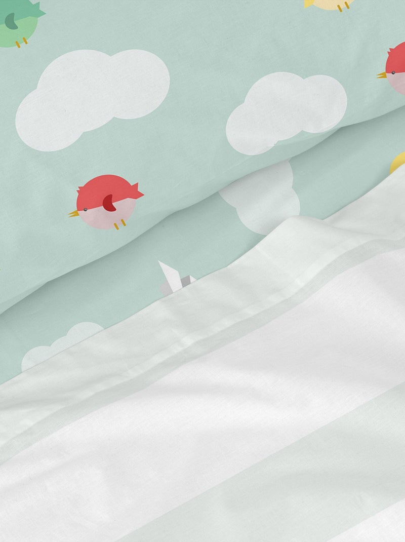 Set lenzuola 2 pezzi Learning to fly "Happyfriday" Bianco - Kiabi