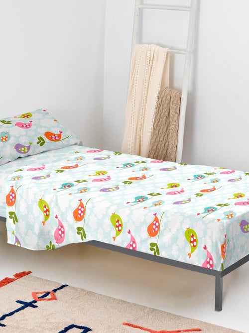 Set lenzuola 2 pezzi Little birds "Happyfriday" - Kiabi