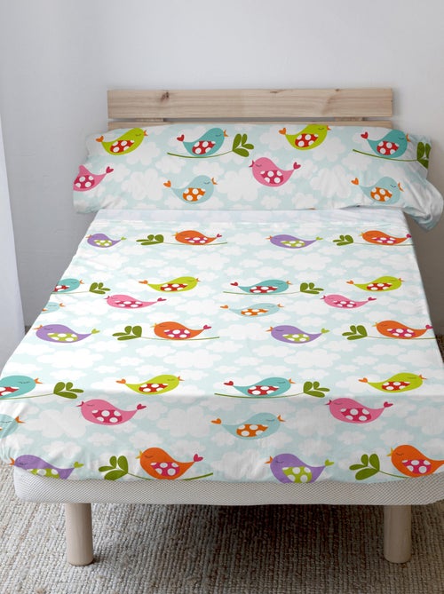 Set lenzuola 2 pezzi Little birds "Happyfriday" - Kiabi