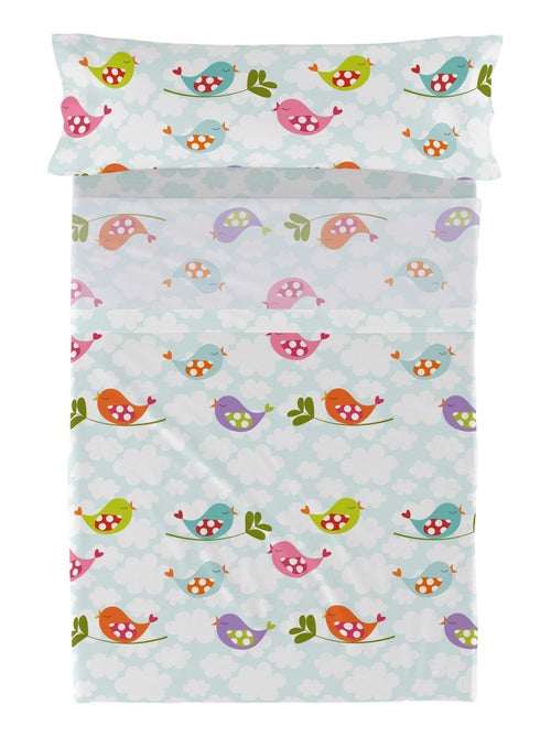 Set lenzuola 2 pezzi Little birds "Happyfriday" - Kiabi