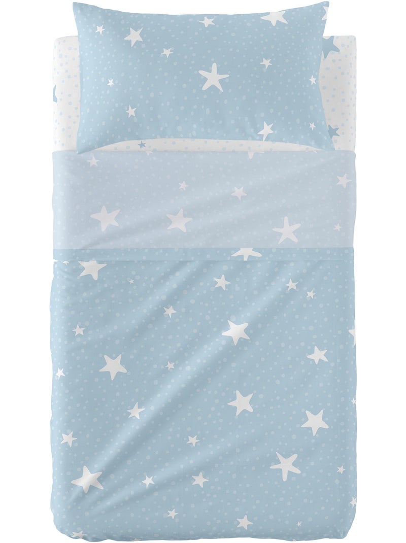 Set lenzuola 2 pezzi Little star "Happyfriday" Blu - Kiabi