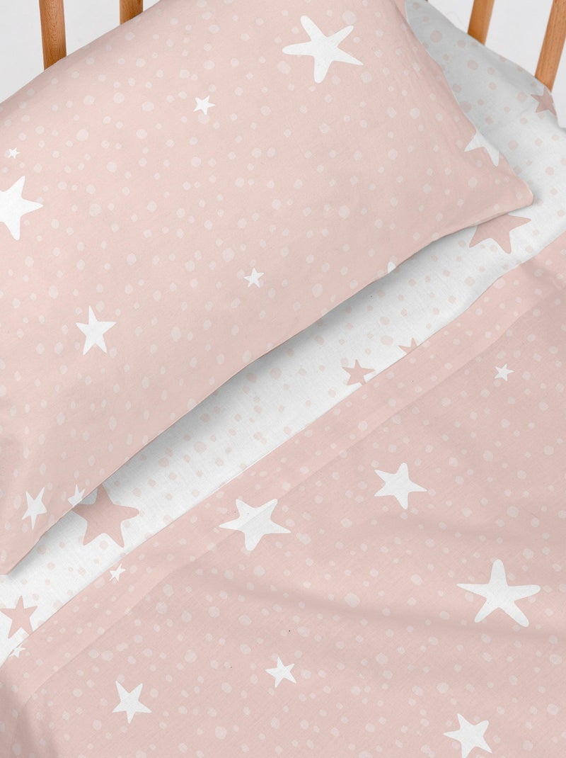 Set lenzuola 2 pezzi Little star "Happyfriday" Rosa - Kiabi