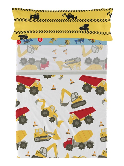 Set lenzuola 2 pezzi Machinery "Happyfriday" - Kiabi