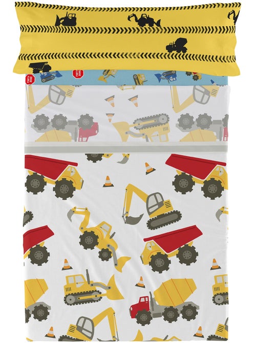 Set lenzuola 2 pezzi Machinery "Happyfriday" - Kiabi