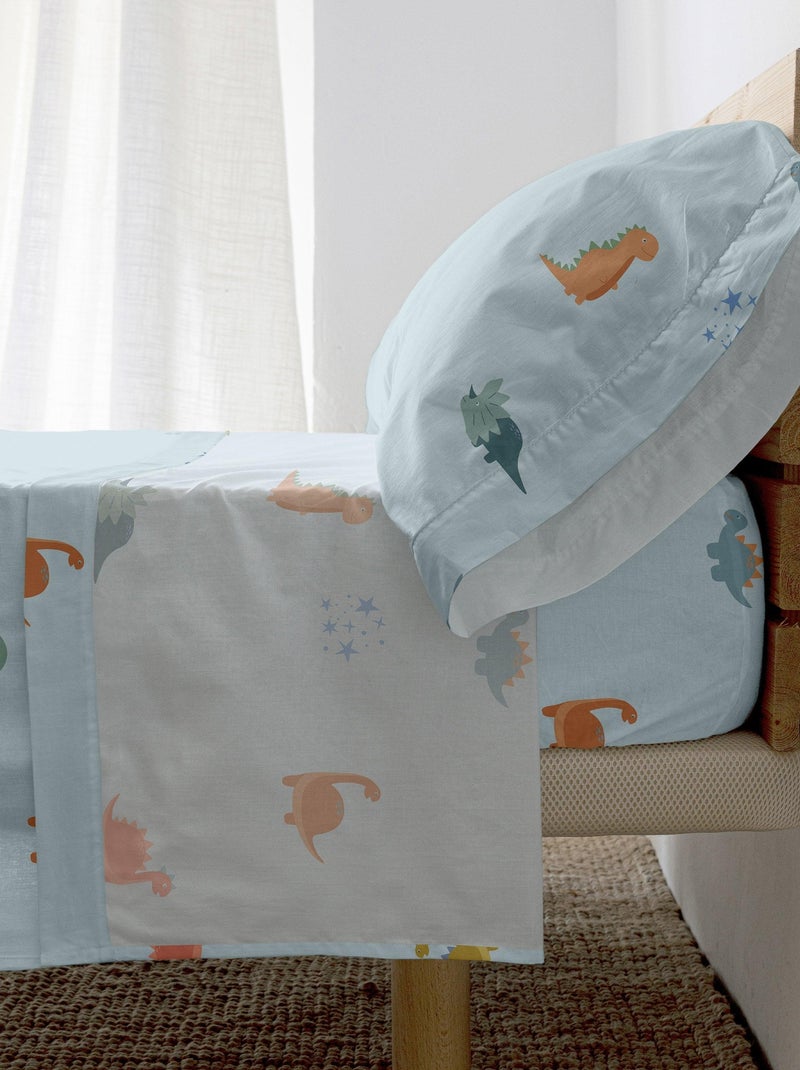Set lenzuola 2 pezzi Mini dinosaur "Happyfriday" Bianco - Kiabi