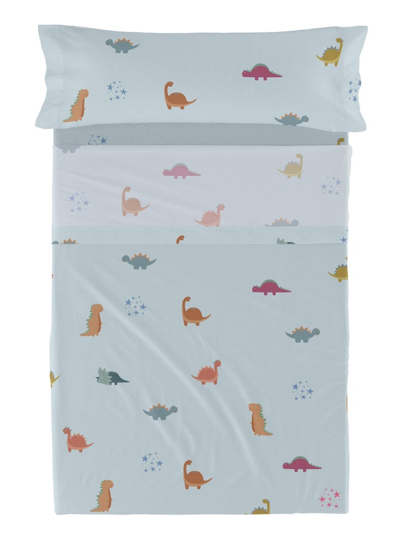 Set lenzuola 2 pezzi Mini dinosaur "Happyfriday" Bianco - Kiabi