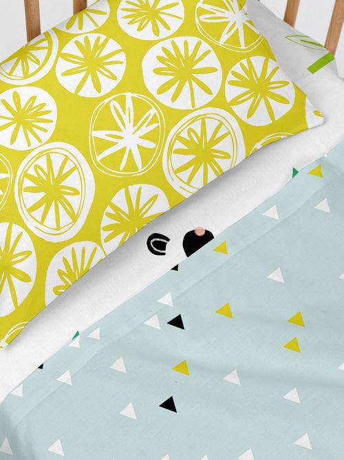 Set lenzuola 2 pezzi Panda garden blue "Happyfriday" - Kiabi