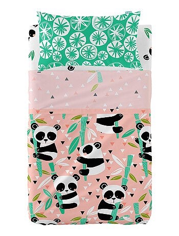 Set lenzuola 2 pezzi Panda garden "Happyfriday