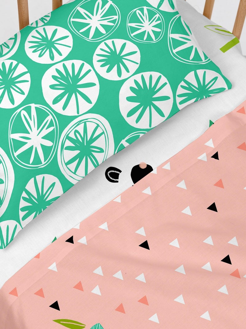 Set lenzuola 2 pezzi Panda garden "Happyfriday" Rosa - Kiabi