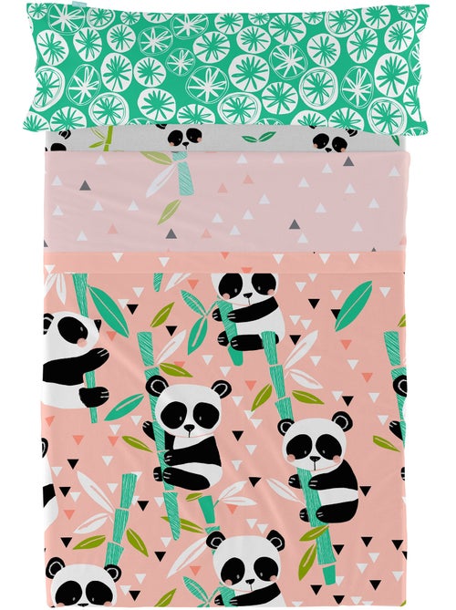 Set lenzuola 2 pezzi Panda garden "Happyfriday" - Kiabi