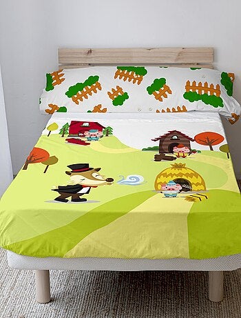 Set lenzuola 2 pezzi Piggys "Happyfriday