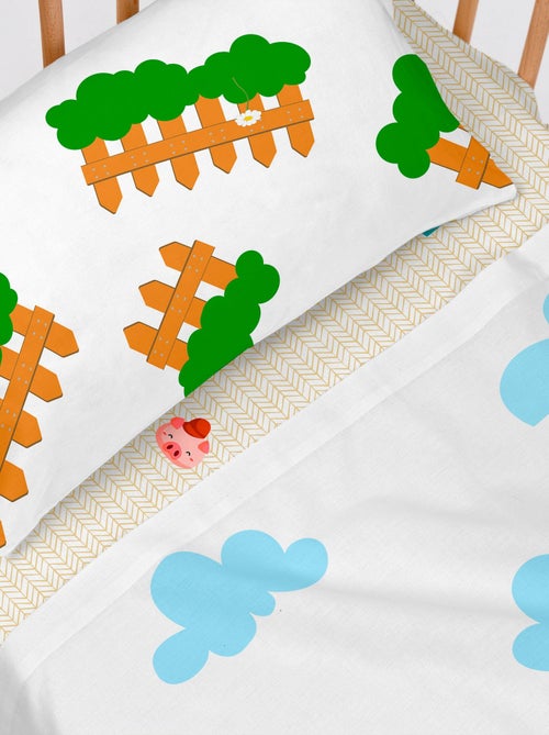 Set lenzuola 2 pezzi Piggys "Happyfriday" - Kiabi