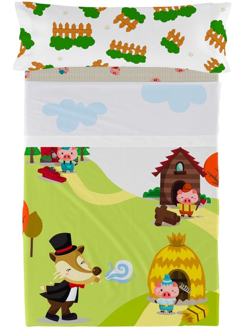 Set lenzuola 2 pezzi Piggys "Happyfriday" - Kiabi