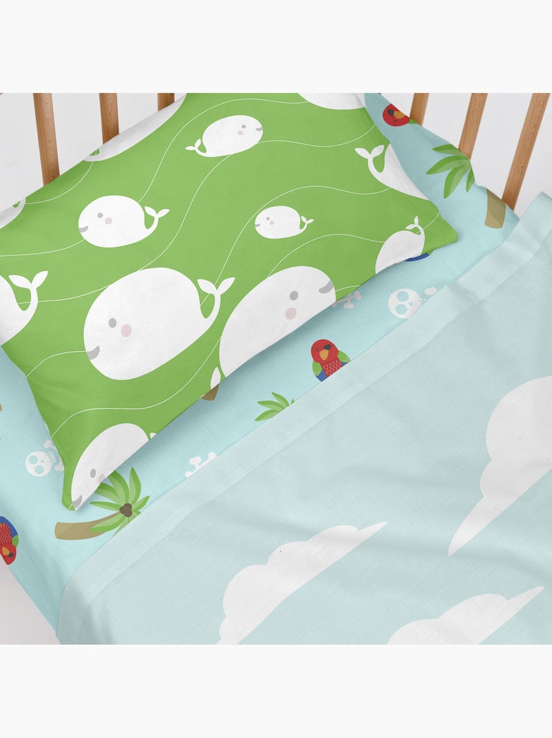 Set lenzuola 2 pezzi Pirata "Happyfriday" Multicolore - Kiabi