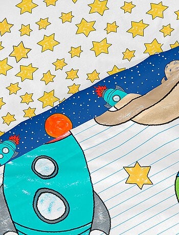 Set lenzuola 2 pezzi Space rocket "Happyfriday