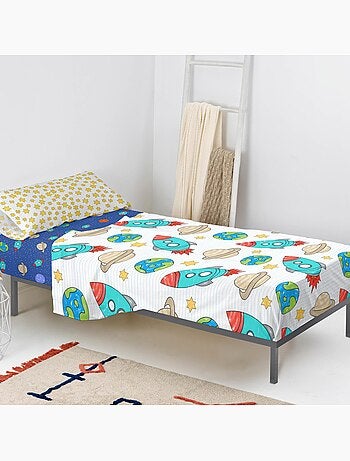 Set lenzuola 2 pezzi Space rocket "Happyfriday