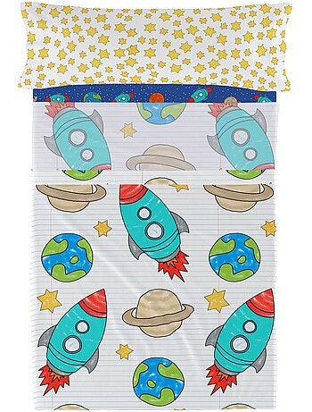 Set lenzuola 2 pezzi Space rocket "Happyfriday