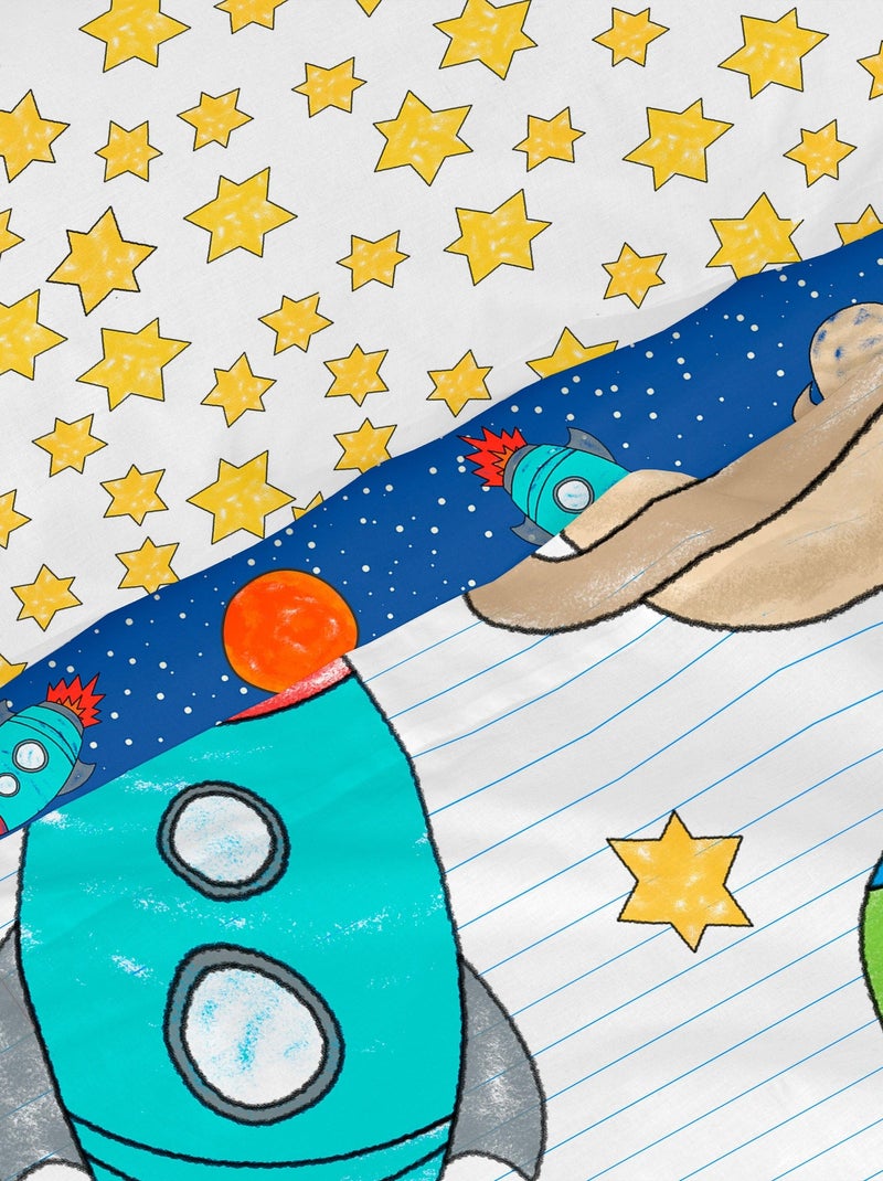 Set lenzuola 2 pezzi Space rocket "Happyfriday" Multicolore - Kiabi