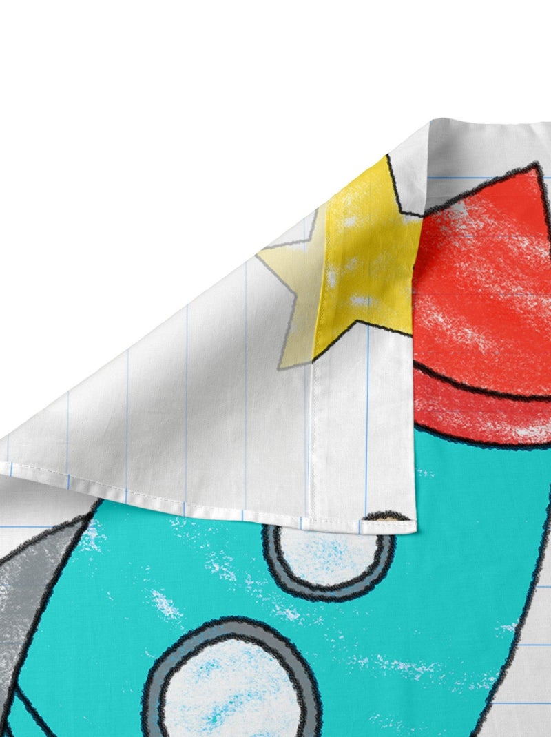 Set lenzuola 2 pezzi Space rocket "Happyfriday" Multicolore - Kiabi