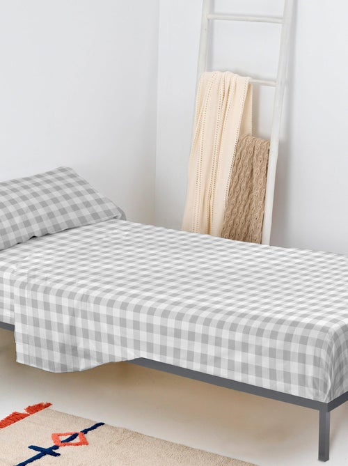 Set lenzuola 2 pezzi Vichy "Happyfriday" - Kiabi