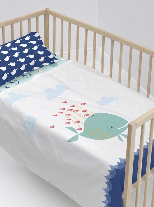 Set lenzuola 2 pezzi Whale "Happyfriday" - Kiabi