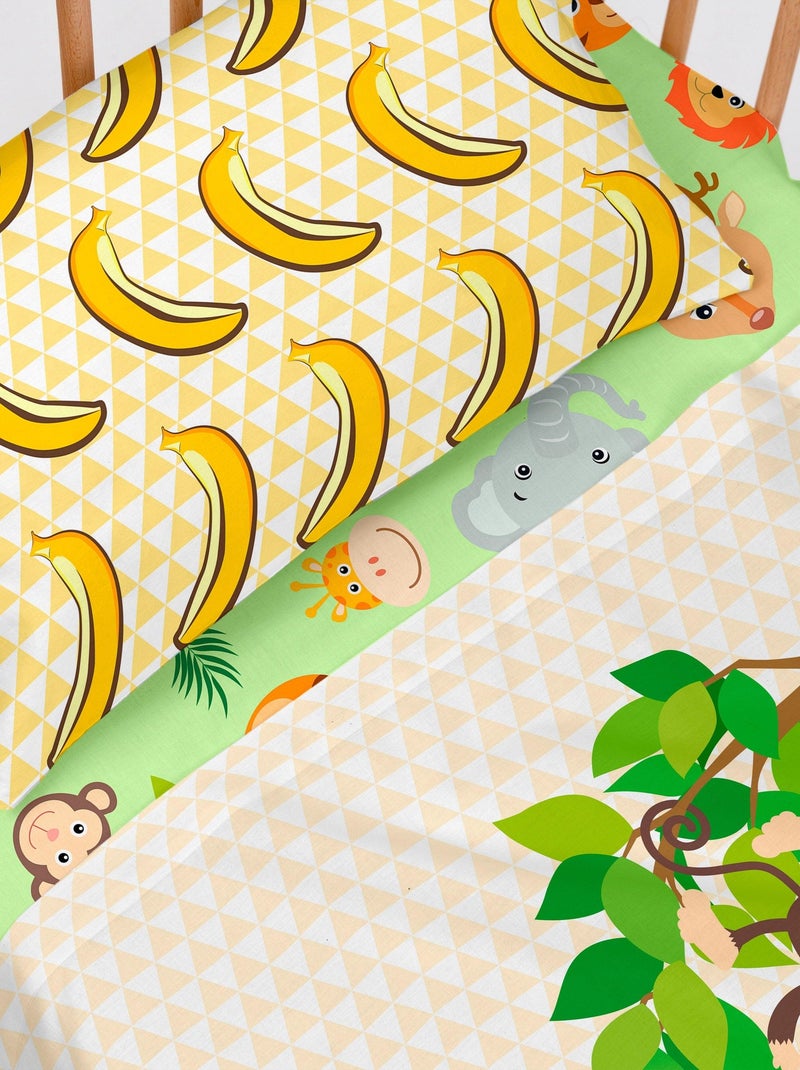 Set lenzuola 2 pezzi Wild "Happyfriday" Bianco - Kiabi