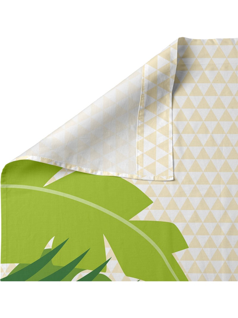 Set lenzuola 2 pezzi Wild "Happyfriday" Bianco - Kiabi