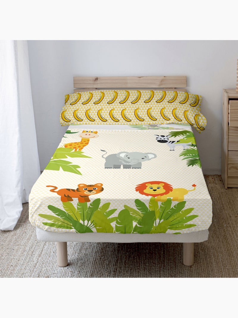 Set lenzuola 2 pezzi Wild "Happyfriday" Multicolore - Kiabi