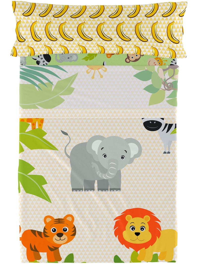 Set lenzuola 2 pezzi Wild "Happyfriday" Multicolore - Kiabi