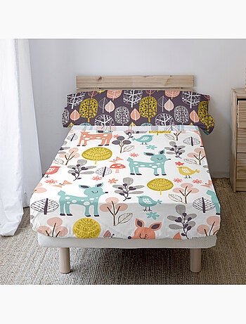 Set lenzuola 2 pezzi Woodland "Happyfriday