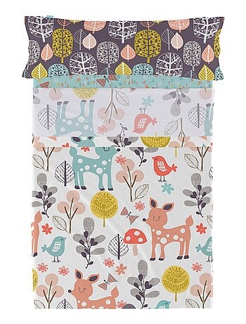 Set lenzuola 2 pezzi Woodland "Happyfriday