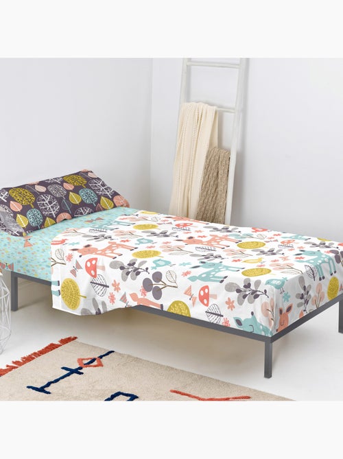 Set lenzuola 2 pezzi Woodland "Happyfriday" - Kiabi Set lenzuola 2 pezzi Woodland "Happyfriday" - Kiabi