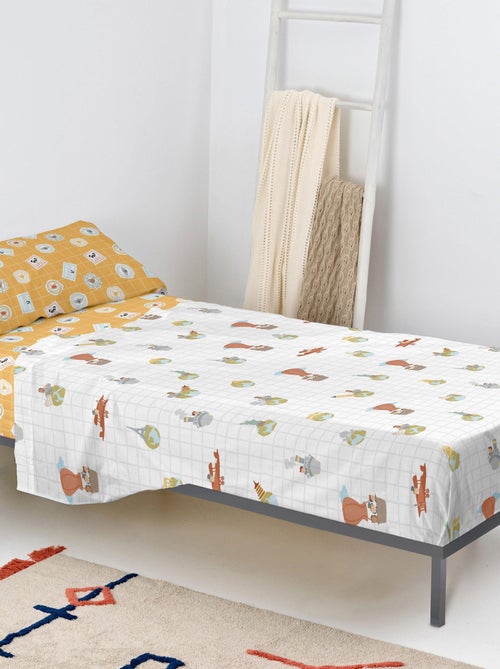 Set lenzuola 2 pezzi World trip "Happyfriday" - Kiabi Set lenzuola 2 pezzi World trip "Happyfriday" - Kiabi