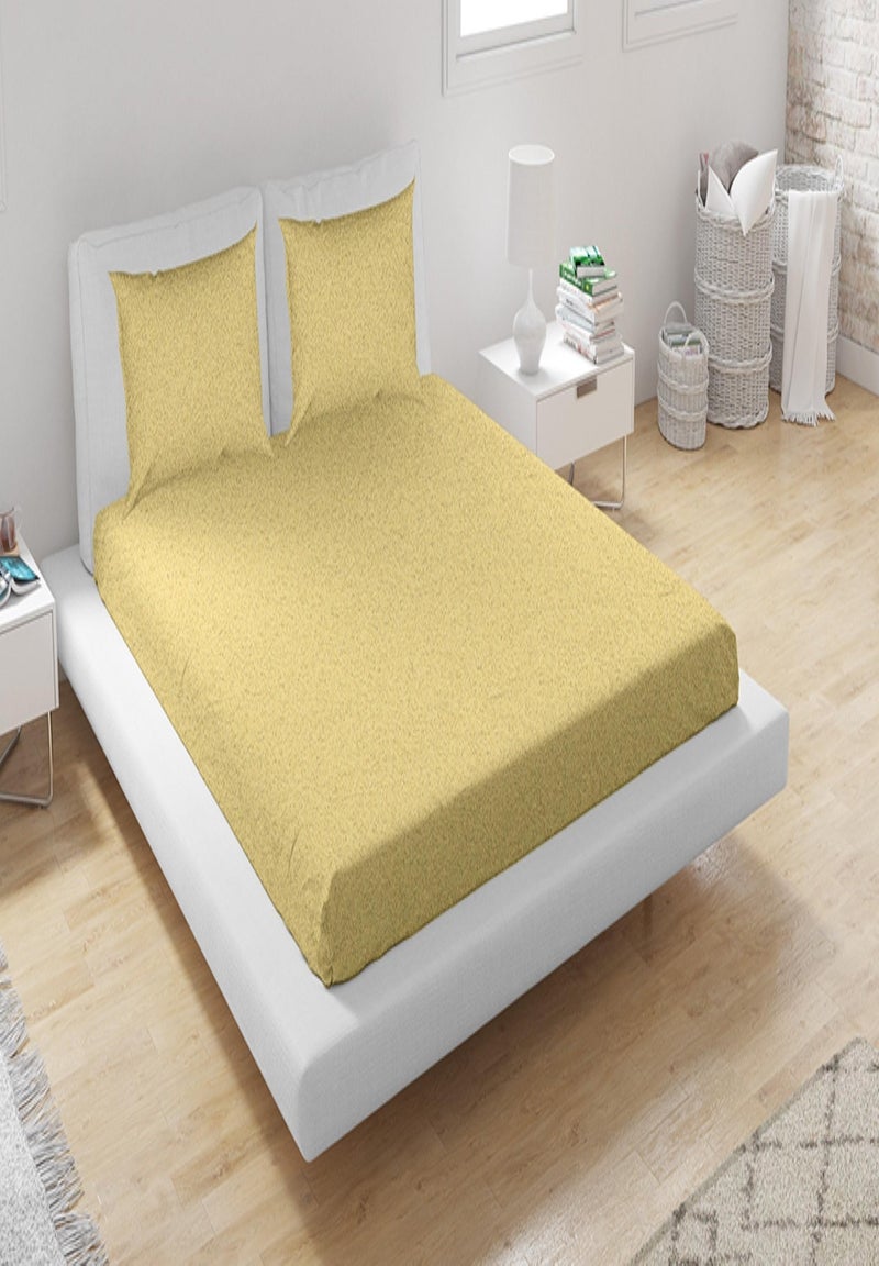 Set lenzuolo con angoli e federa Giallo - Kiabi
