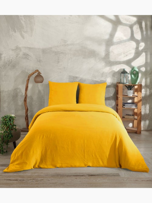 Set letto + 2 federe 65x65 cm  garza di cotone - Kiabi