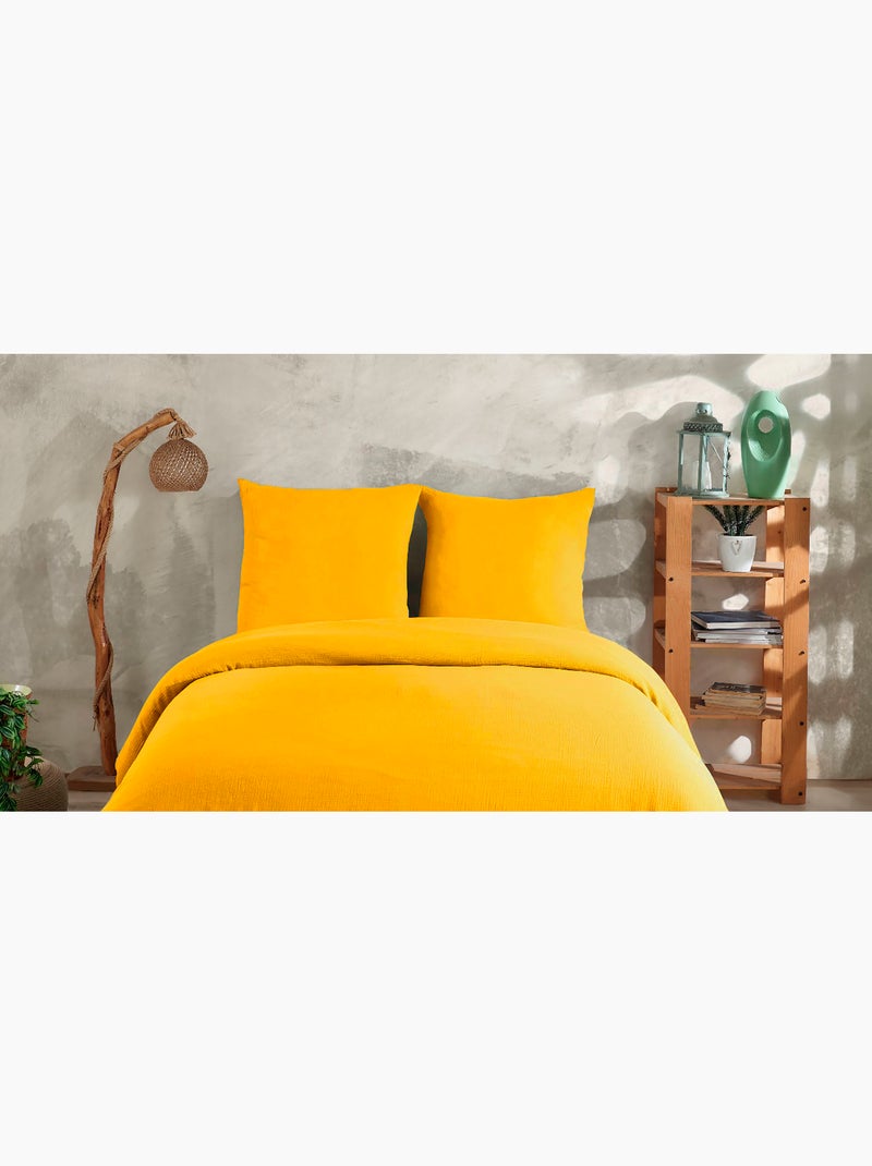 Set letto + 2 federe 65x65 cm  garza di cotone Ambre - Kiabi